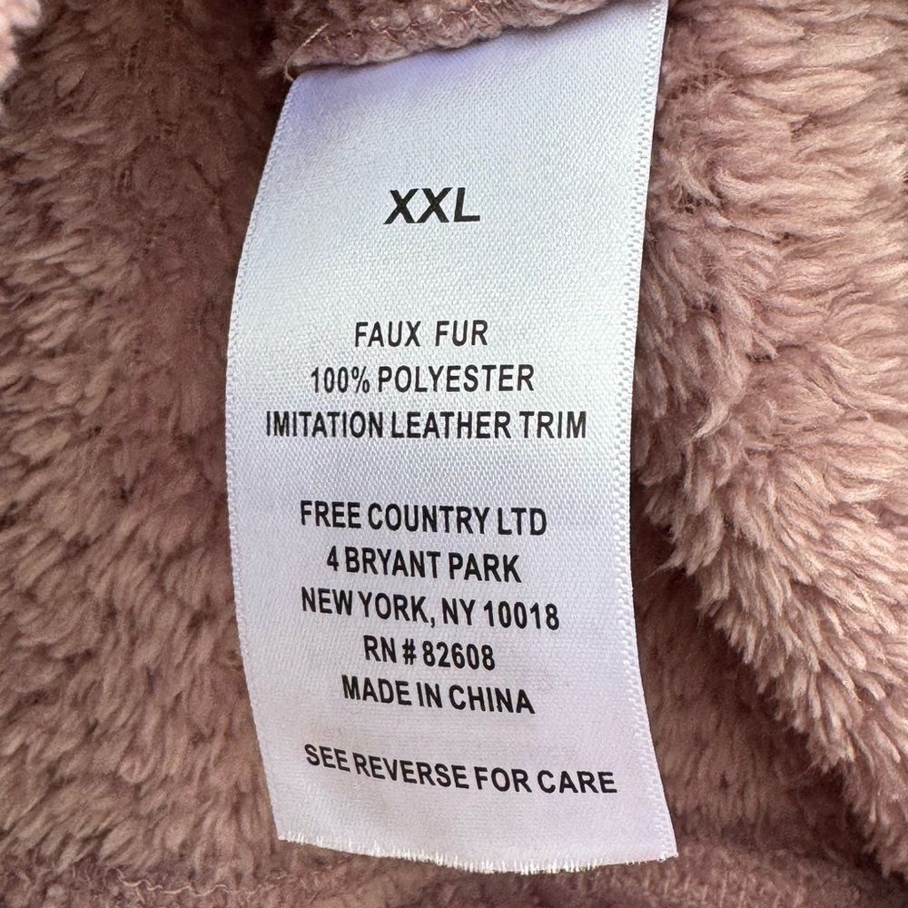 Free Country Women's Thistle Fleece Work Plush Zip Up Jacket Size XXL - Picture 8 of 8